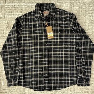 Hawk & Co Outfitters Flannel Shirt for Men Plaid 100% Cotton Size M
